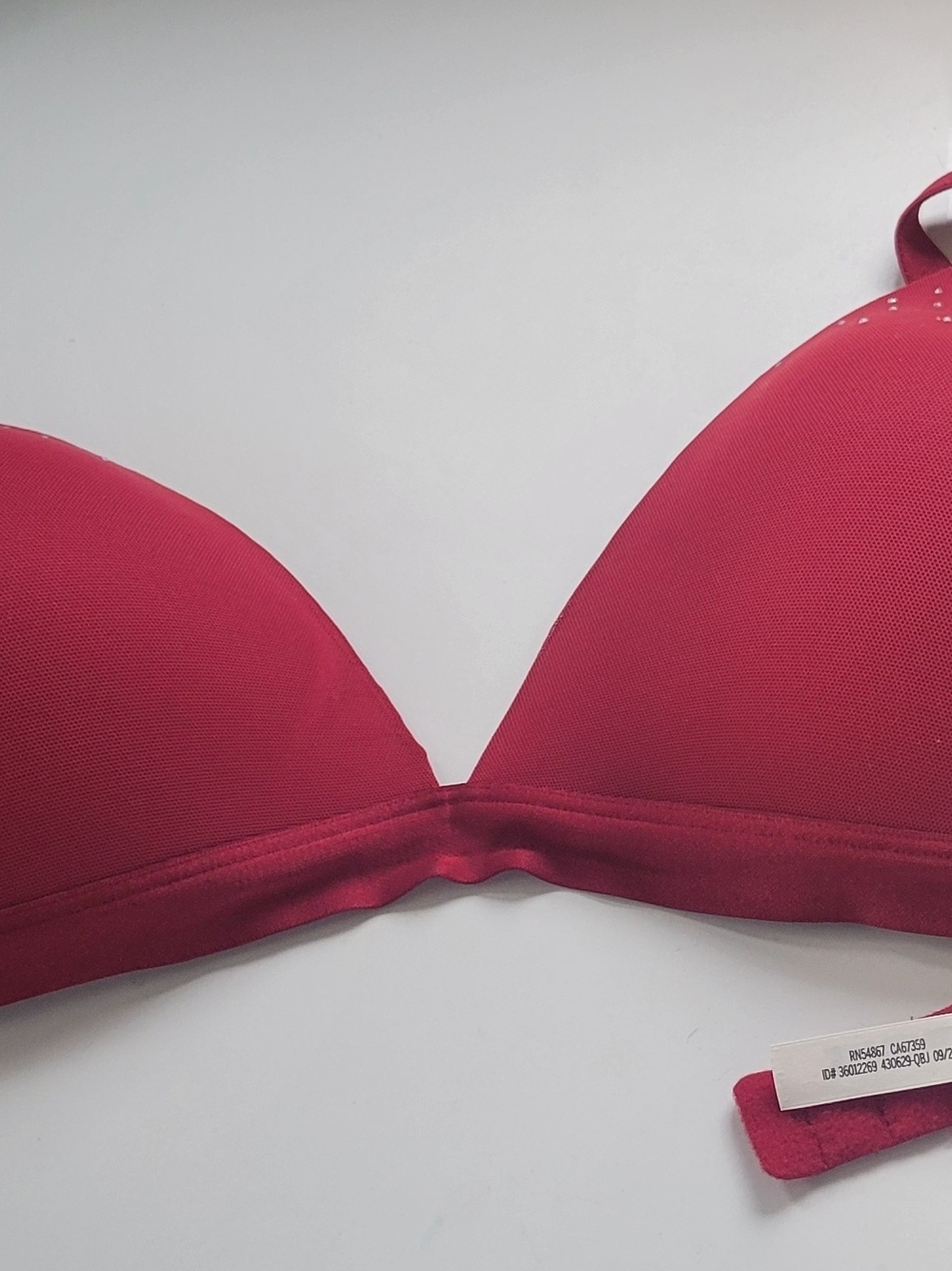 PINK Victoria's Secret Red Lightly Padded Bra
